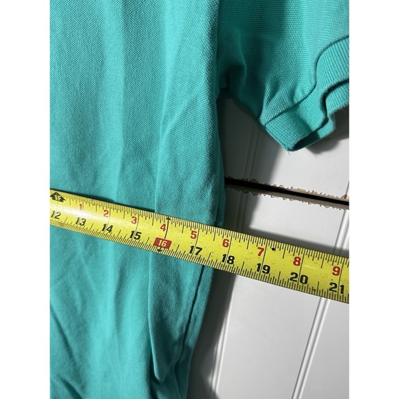 Polo Ralph Lauren Shirt Mens Small Teal Green Short Sleeve Pique Cotton Polo - Picture 6 of 7